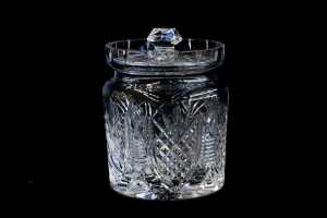 Pair of Waterford crystal biscuit barrels - 2
