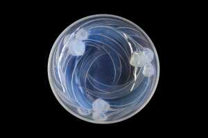 Etling et Cie French Art Deco opalescent glass bowl