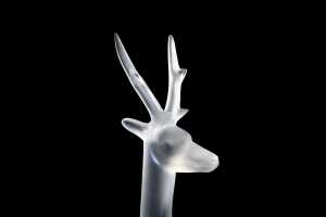 Lalique 'Cerf' crystal glass deer figurine - 2