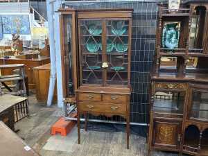 Georgian mahogany display cabinet