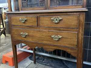 Georgian mahogany display cabinet - 3