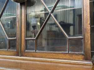 Georgian mahogany display cabinet - 6