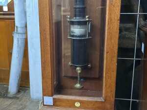 Antique Baird & Tatlock No.994 precision stick barometer in timber and glass case - 2