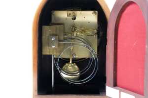 Antique German mahogany mantel clock - 3
