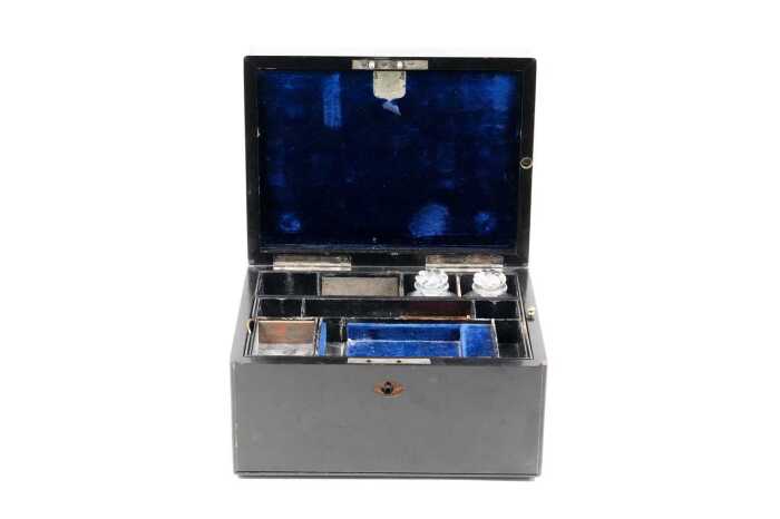 19th century ebony vanity box