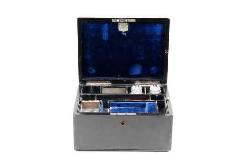 19th century ebony vanity box