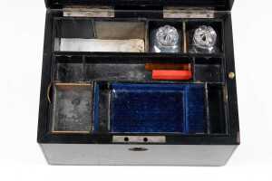 19th century ebony vanity box - 2