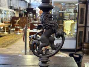 Antique Duplex kerosene lamp - 4