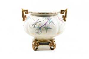 Royal Worcester Satsuma-style jardiniere shape 315, c.1860s