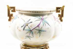 Royal Worcester Satsuma-style jardiniere shape 315, c.1860s - 2