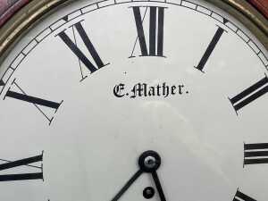 Antique C. Mather of Hull wall clock - 2