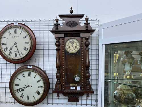 Antique Viennese style wall clock