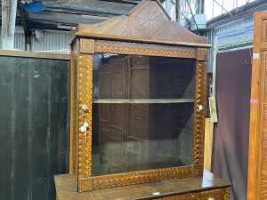 Australian inlaid curio cabinet - 2