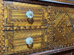 Australian inlaid curio cabinet - 8