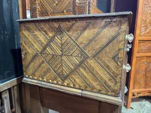 Australian inlaid curio cabinet - 9