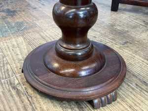 Antique timber pedestal - 3