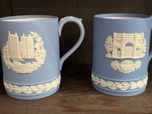 Seven Wedgwood Jasperware 1980s Christmas mugs - 3