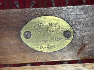 Late 18th century Butlers Patent mahogany campaign bed - 7