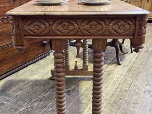 Antique pine table - 3