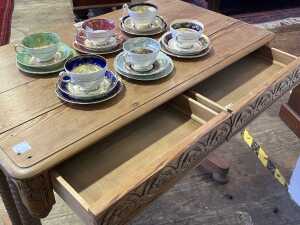 Antique pine table - 7
