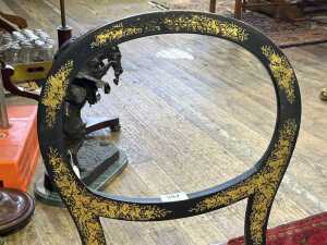 Antique balloon back occasional chair - 2