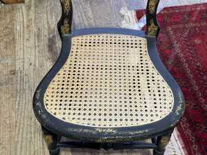 Antique balloon back occasional chair - 3