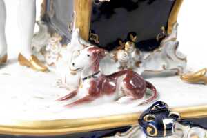 Royal Dux Rococo porcelain travelling booth - 6