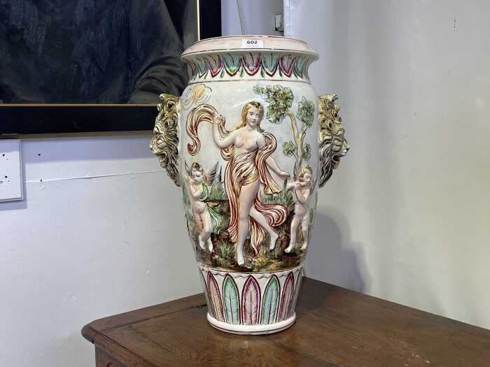 Capodimonte porcelain vase