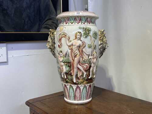 Capodimonte porcelain vase