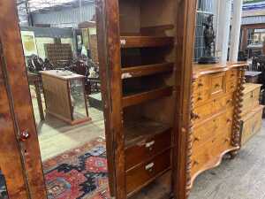 Antique Huon pine wardrobe - 3