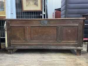 17th century English oak coffer