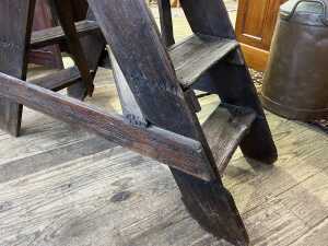 Antique timber steps - 3