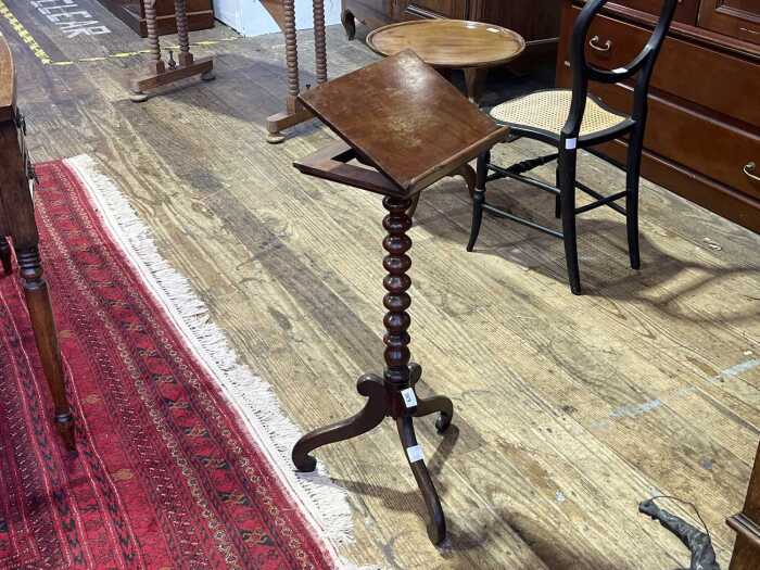 Victorian mahogany book stand