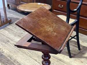 Victorian mahogany book stand - 2
