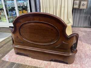 Victorian mahogany half tester bed - 3