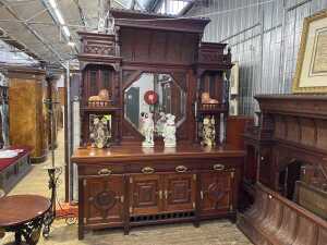 Victorian Aesthetic Movement mahogany sideboard, 1880s