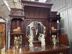 Victorian Aesthetic Movement mahogany sideboard, 1880s - 2