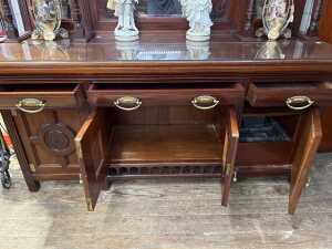 Victorian Aesthetic Movement mahogany sideboard, 1880s - 4