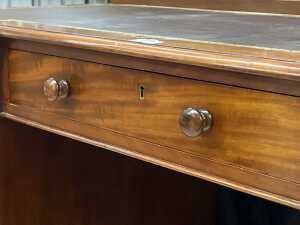 Victorian mahogany pedestal desk, c.1880s - 6