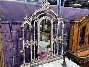 Victorian cast iron hall stand - 2