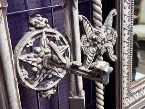 Victorian cast iron hall stand - 9