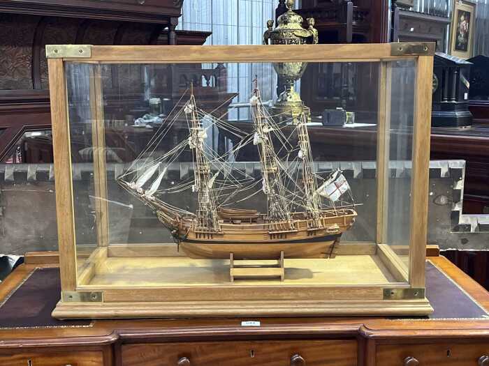 HMS The Bounty timber ship model