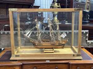HMS The Bounty timber ship model