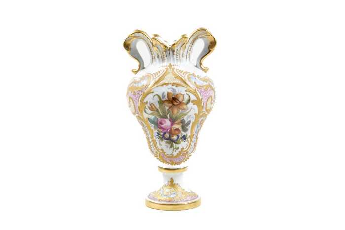 Antique Sevres style porcelain vase