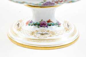 Antique Meissen porcelain pierced footed comport - 4