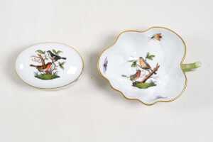 Herend hand painted porcelain tea setting for two - 4