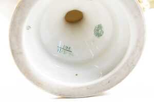 Antique Royal Worcester Hadley Ware porcelain twin handled vase, 1911 - 5
