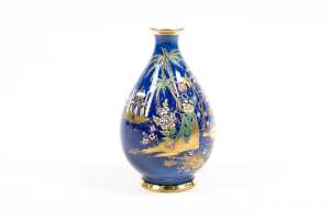 Antique Carlton Ware 'Persian' (Taj Mahal) porcelain vase, mid 1920s