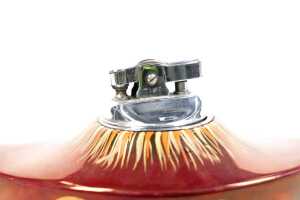 Carlton Ware 'Rouge Royale' genie lamp table lighter - 3
