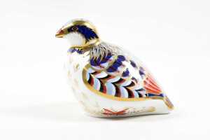 Two Royal Crown Derby Imari porcelain bird paperweights - 2